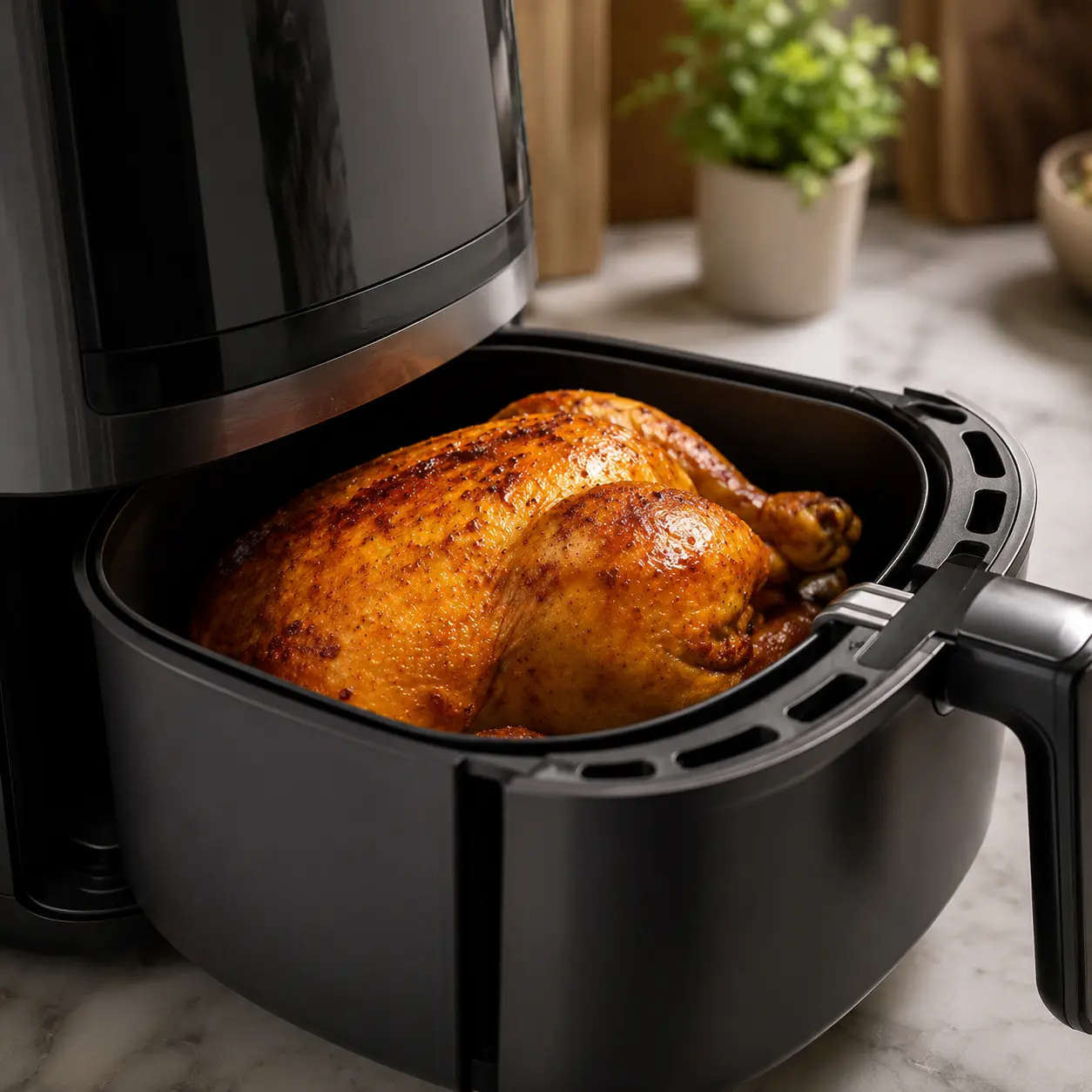 Capacidad de air fryer por litros y personas