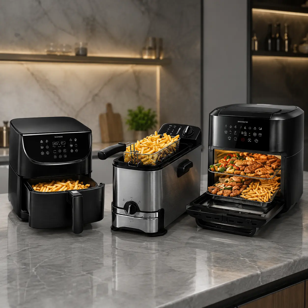 Comparativa de freidoras para casa de aire aceite doble cesta y horno airfryer