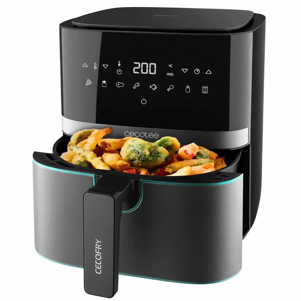 Cecotec Cecofry Full Inox 5500 Pro 5,5 L en acero inoxidable.