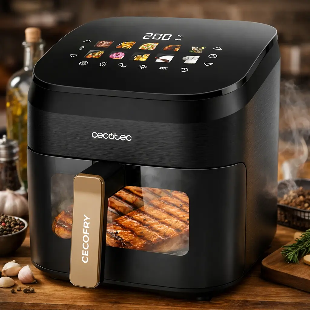 Cecotec Cecofry&Grill Smokin 6500 Plus freidora sin aceite con grill de 6,5 litros