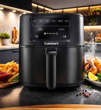 Freidora sin tóxicos Cuisinart Air fryer Compact Max, Sin PFAS