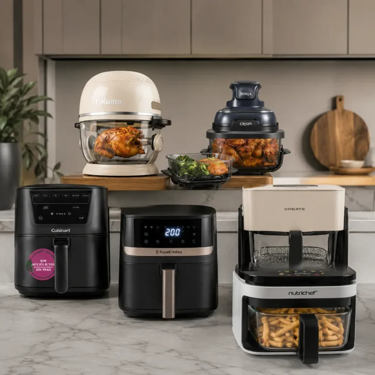 ¿Es peligroso cocinar en freidora de aire?: La verdad sobre Plásticos, BPA y las Mejores «Sin Tóxicos»