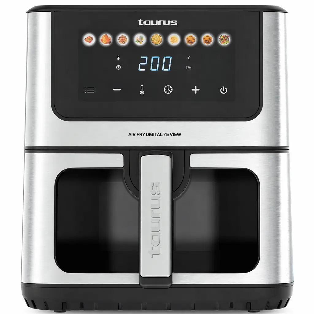 Taurus Air Fry Digital 7S View 6,5 L con ventana frontal y pantalla táctil digital