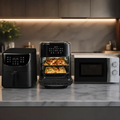 Airfryer vs horno vs microondas: qué consume más y cuándo conviene cada uno
