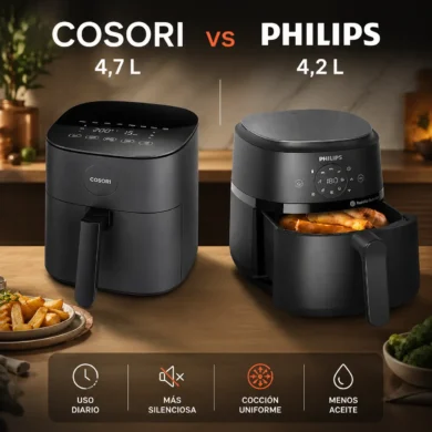 Cosori vs Philips: comparativa real y cuál comprar