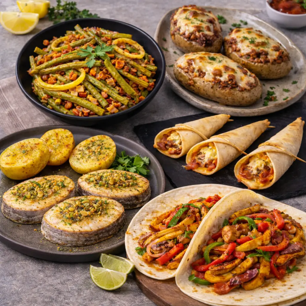 Menú semanal en freidora de aire con 5 recetas fáciles y rápidas