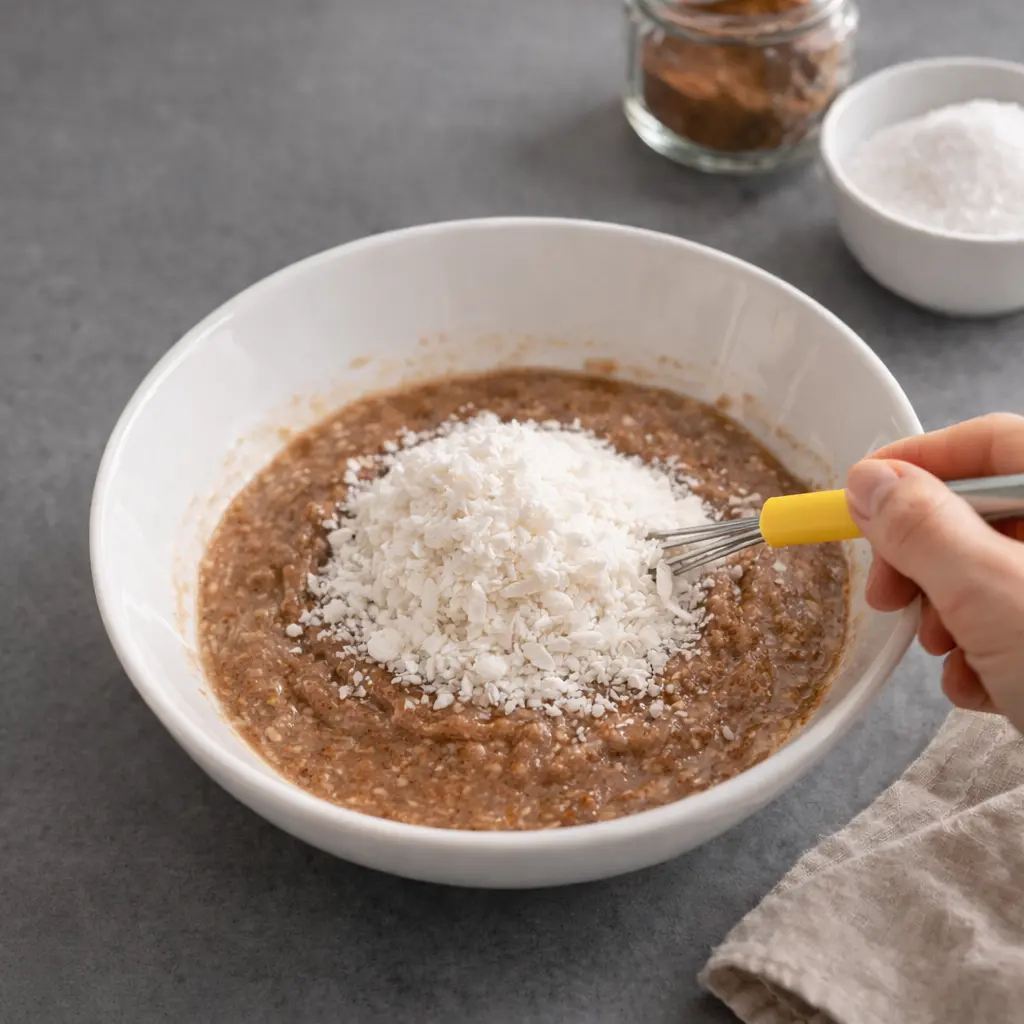 Masa de magdalenas lista para moldear