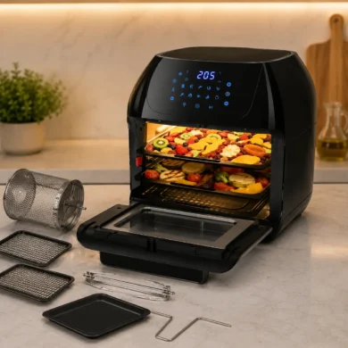 Aigostar Freidora Aire 12L con Sistema giratorio, Horno de Aire