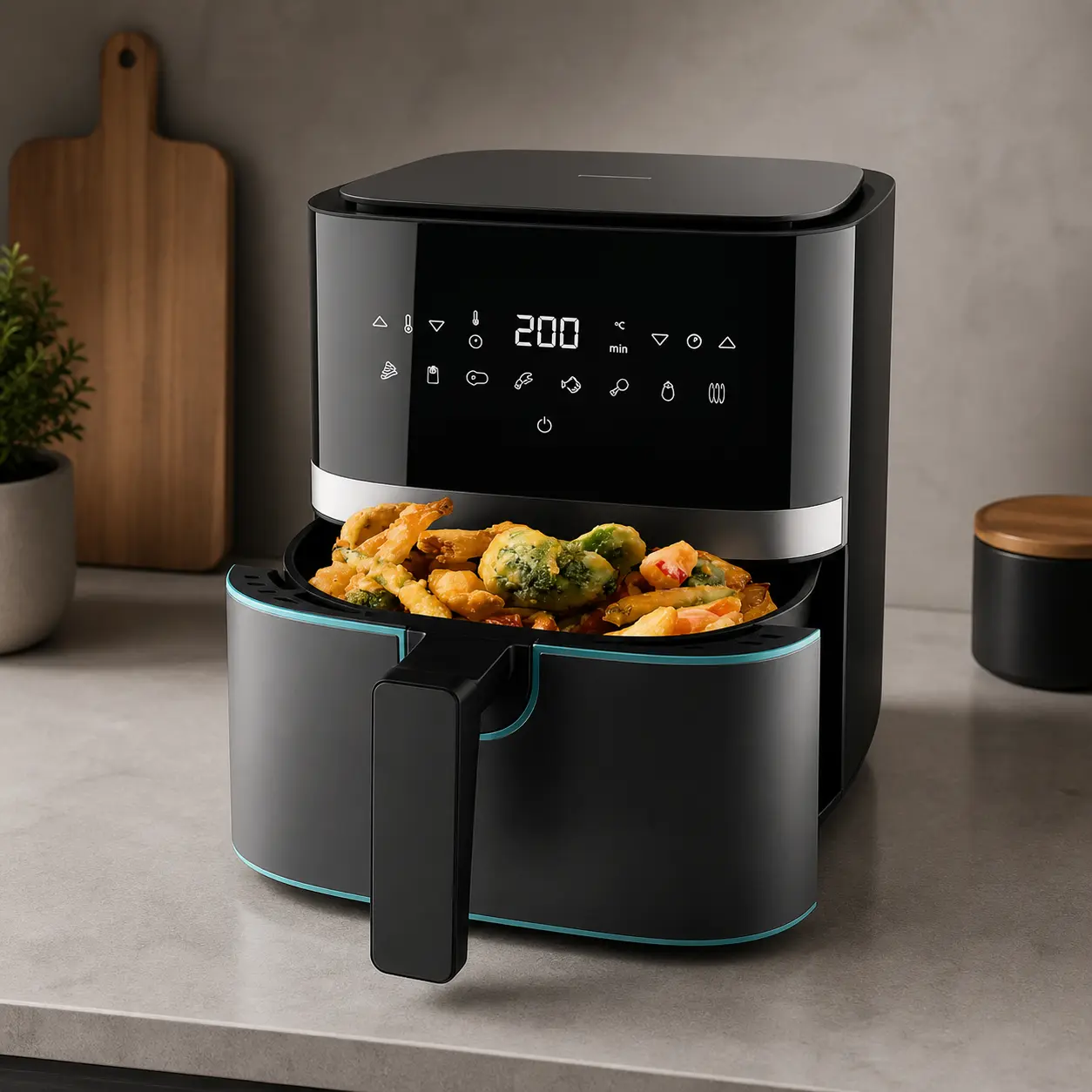 Cecotec Cecofry Full InoxBlack 5500 Pro de 5,5 L con acabado inox oscurecido y panel táctil