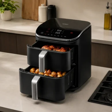 Cosori Turbo Tower Pro Smart opiniones review de la freidora de aire vertical de doble zona