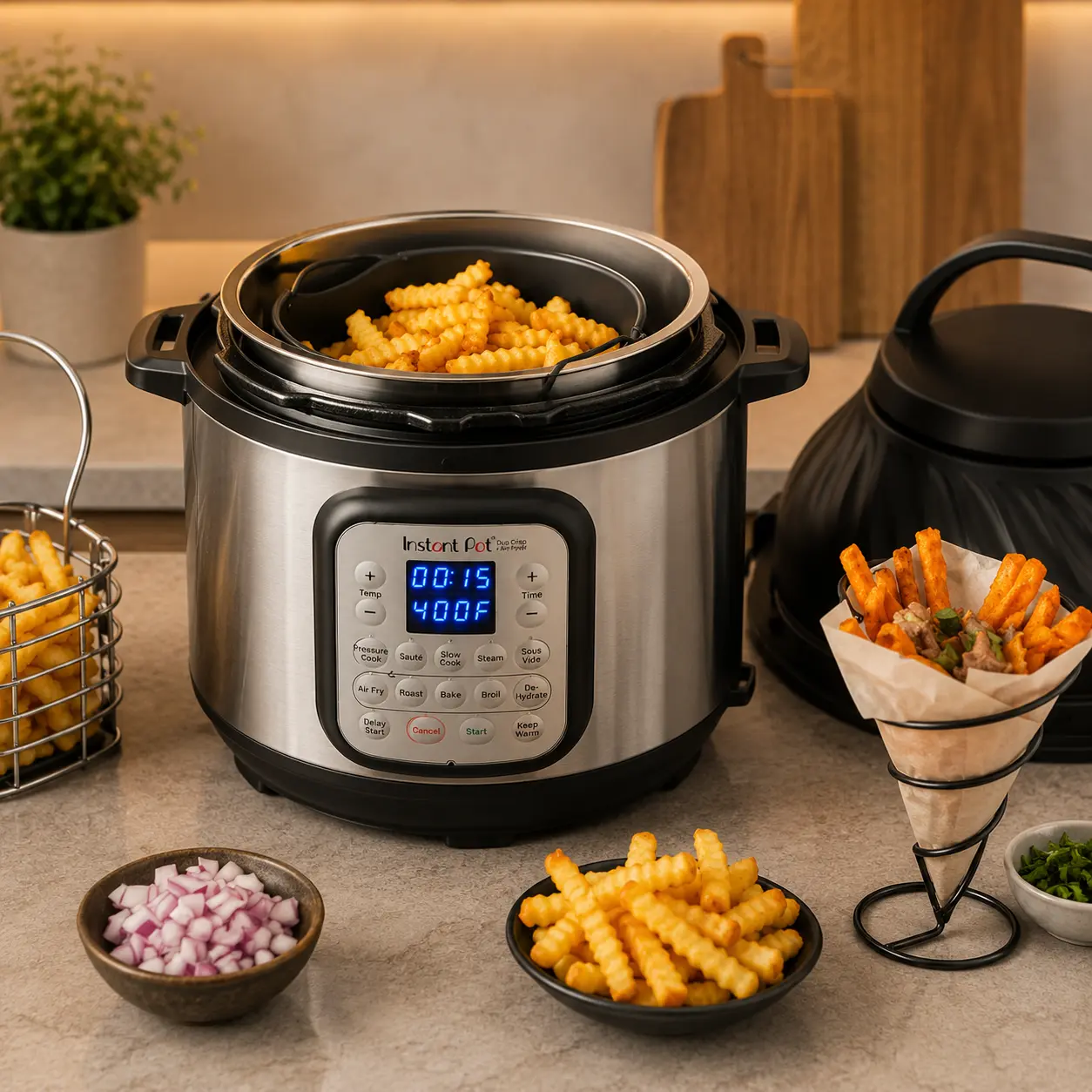 Instant Pot Duo Crisp 7,6 L / 8 qt con olla a presión y tapa air fryer