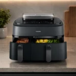 Philips Airfryer Serie 5000 Dual Basket con vapor - 9L, tecnología RapidAir Plus, 19 funciones en 1 NA550/00