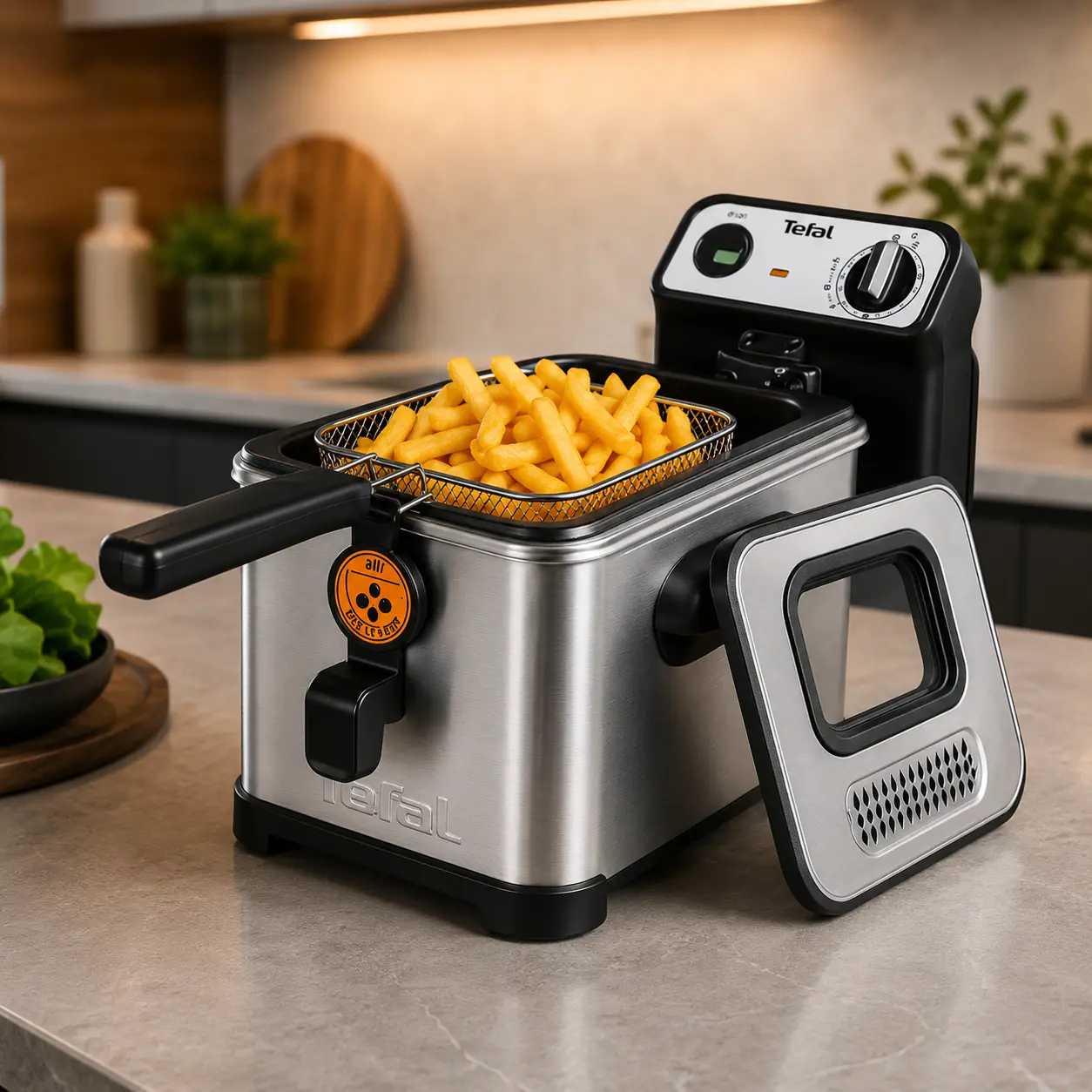 Tefal Filtra Pro FR5111 FR511170, freidora de aceite de 3 litros