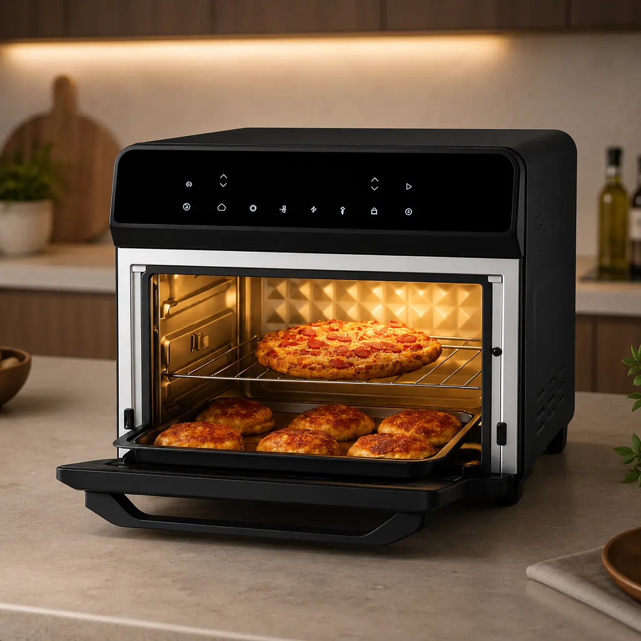 Ufesa Magnum 23 L, horno airfryer XXL de encimera para cocinar por bandejas